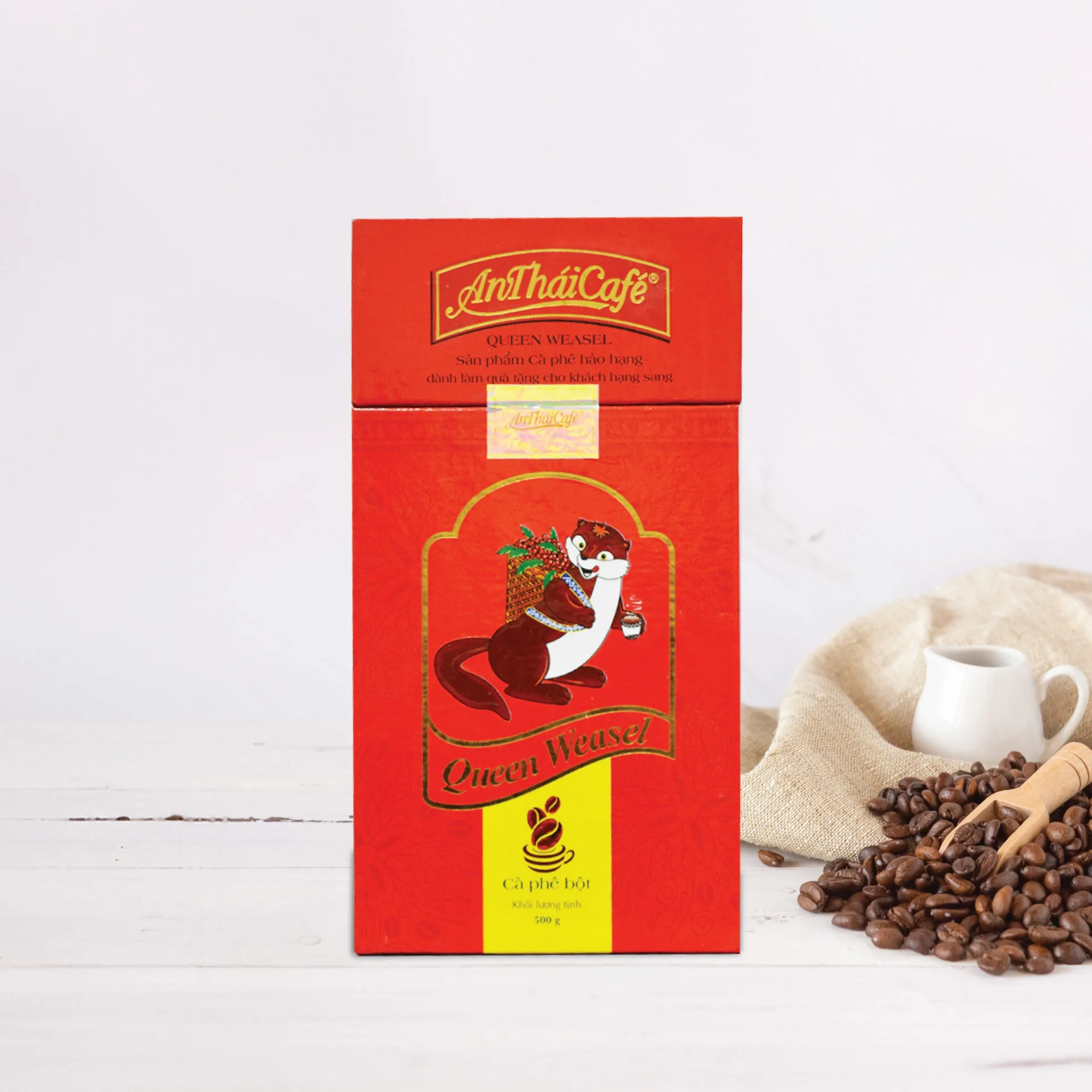 Queen Weasel Ground Coffee 500g - AnTháiCafé