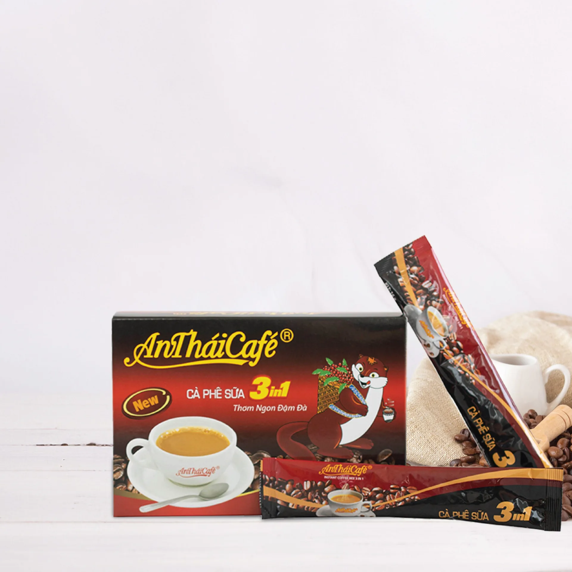 3in1 Instant Coffee (12 sticks x 16g) - New - AnTháiCafé
