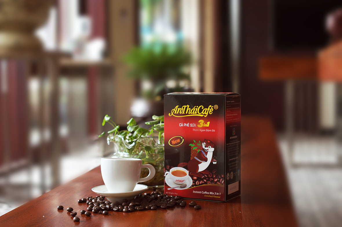 Cà phê sữa 3 in1 AnThaiCafé. Tinh túy giọt cà phê ngon!
