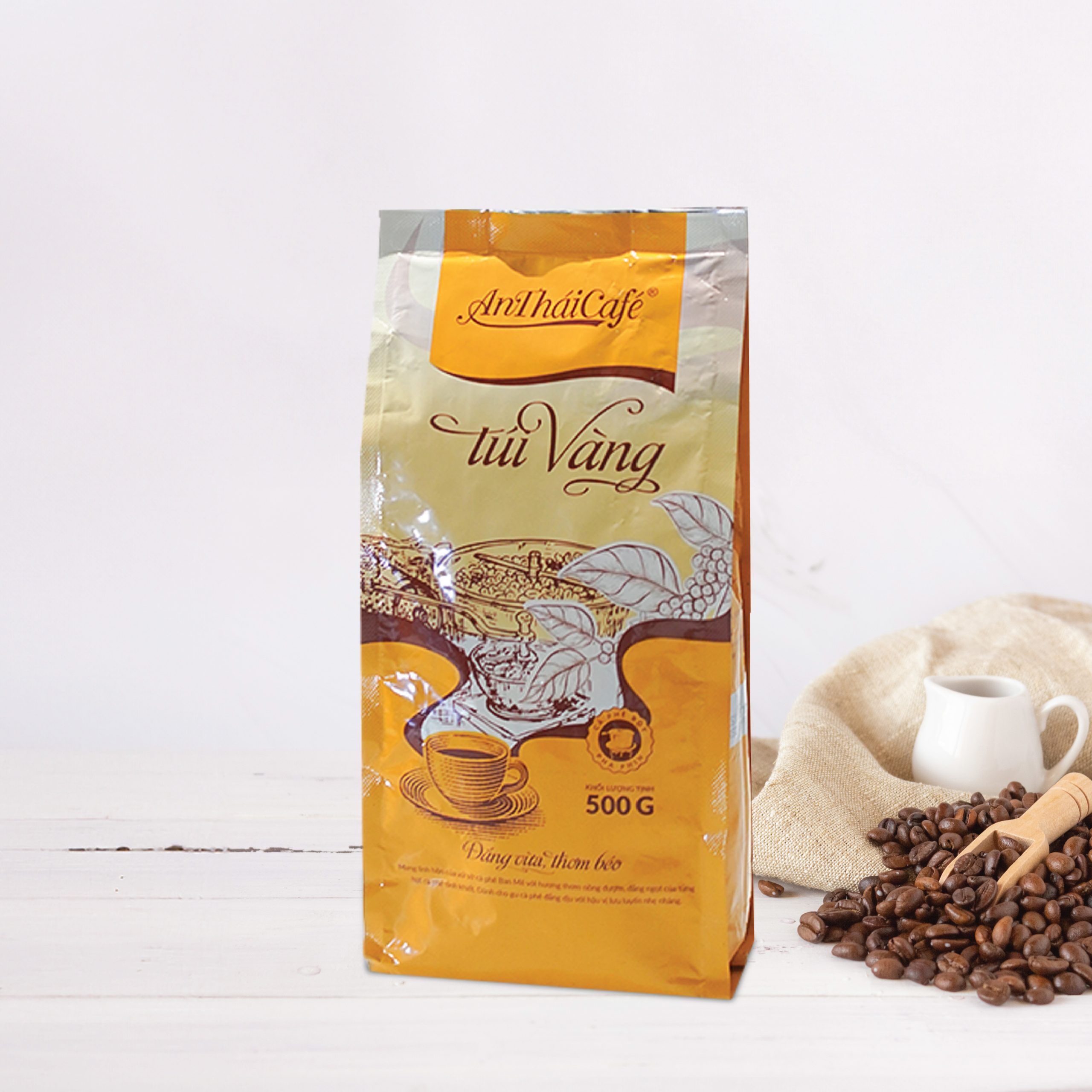 Cà Phê Bột Túi Vàng 500g - AnTháiCafé
