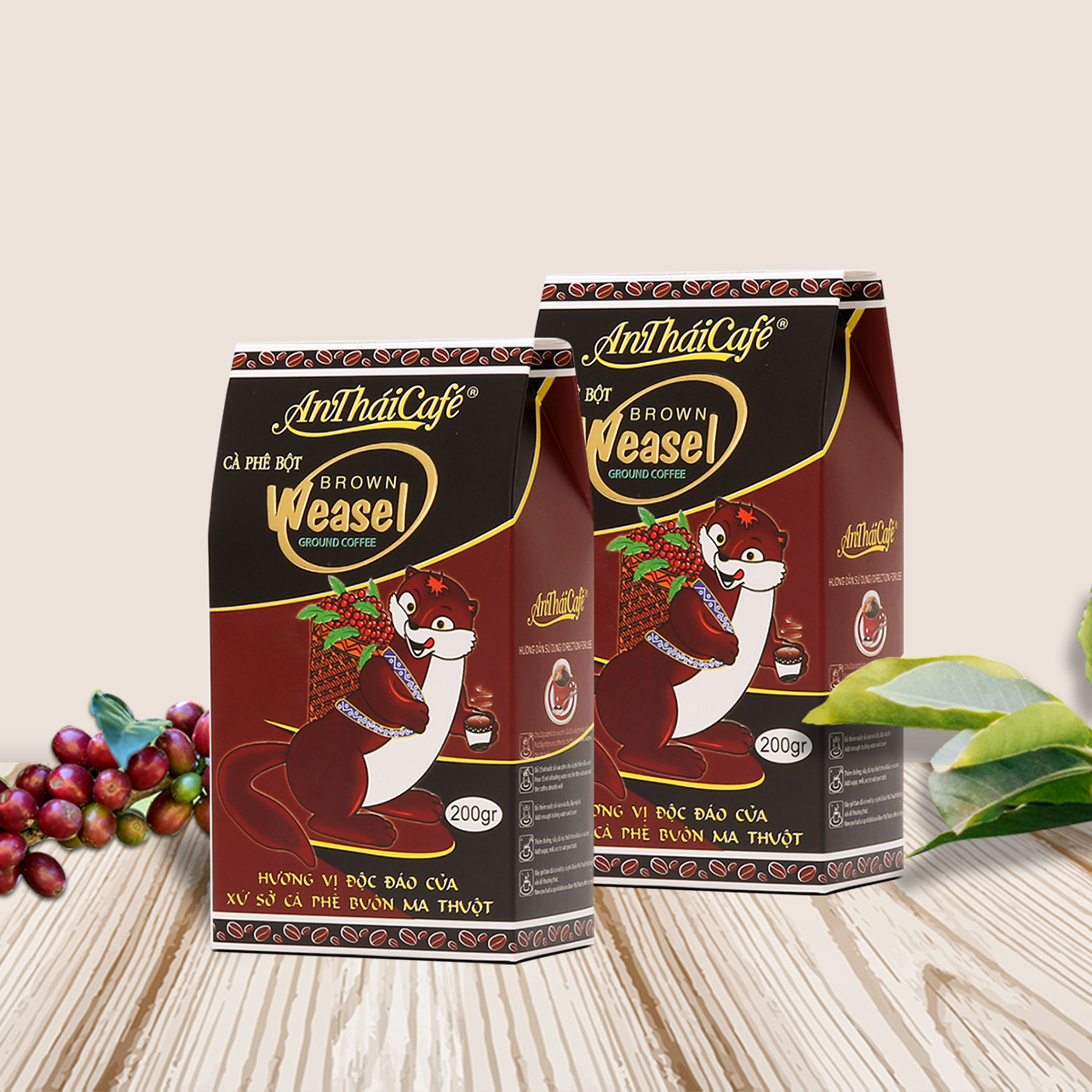 Cà phê bột Chồn Nâu (Brown Weasel)- AnTháiCafé